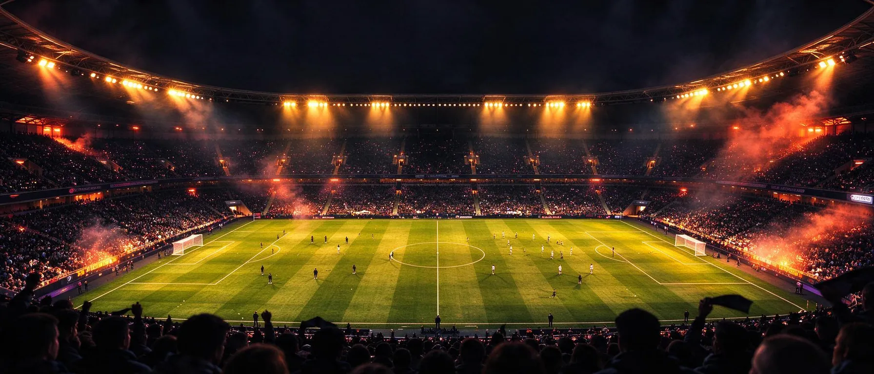 Full-bleed atmospheric backdrop behind the welcome-offer copy: a casino table, live studio or prize scene with quiet, low-detail areas so headline text stays readable; never slot machines or reels. For sportsbook or sports pages choose the matching sport preset (an empty arena, court or rink).